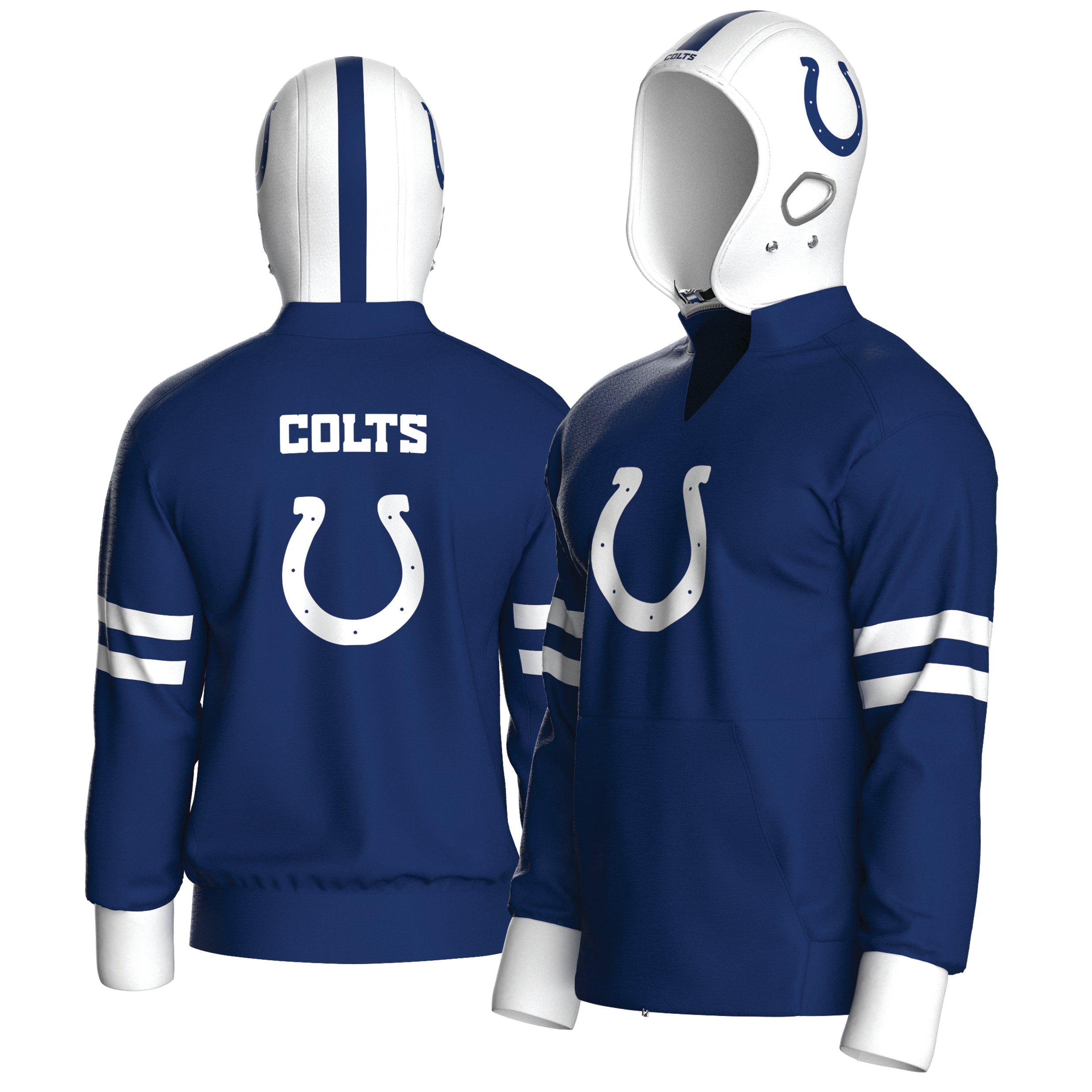 Indianapolis Colts Home Pullover (adult) The Original Helmet Hoodie