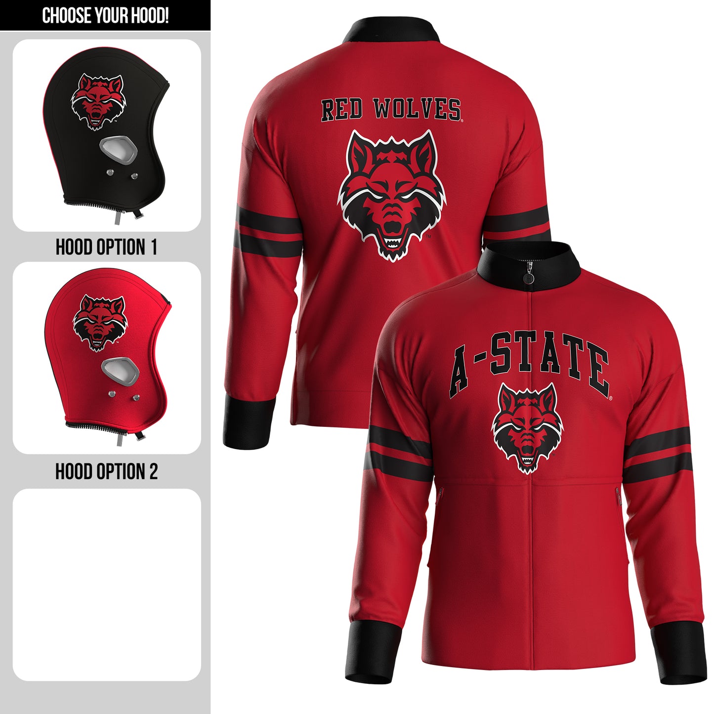 Arkansas State University Away Zip-Up (adult)