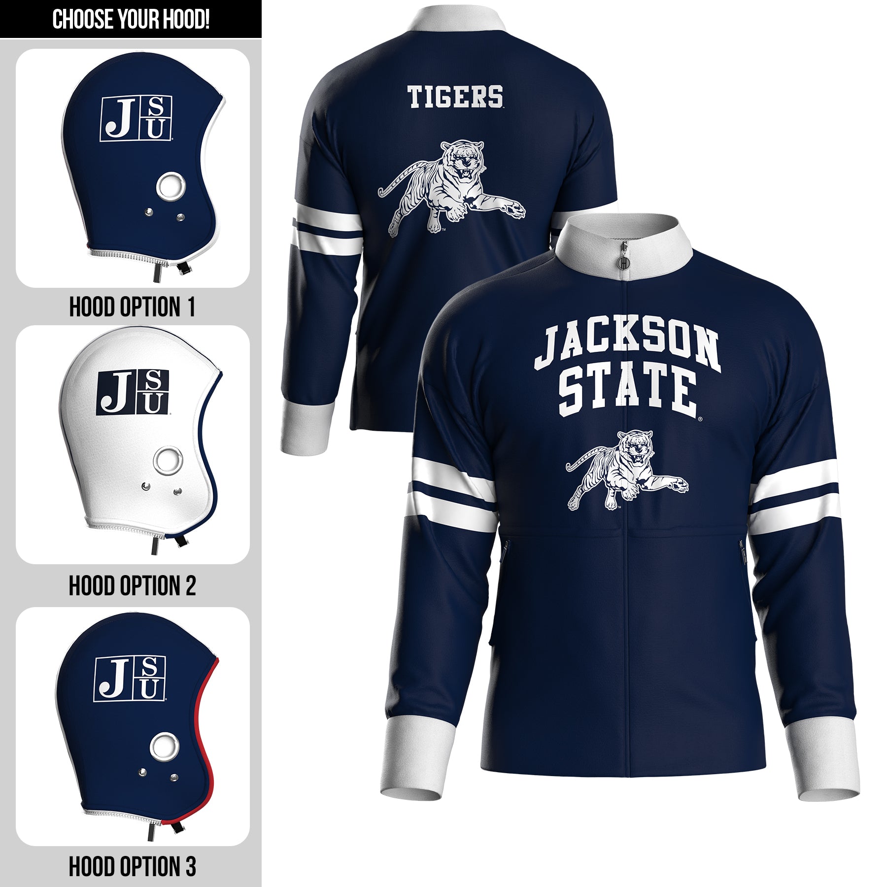 Jackson State University Home Zip-Up (youth) – The Original Helmet Hoodie