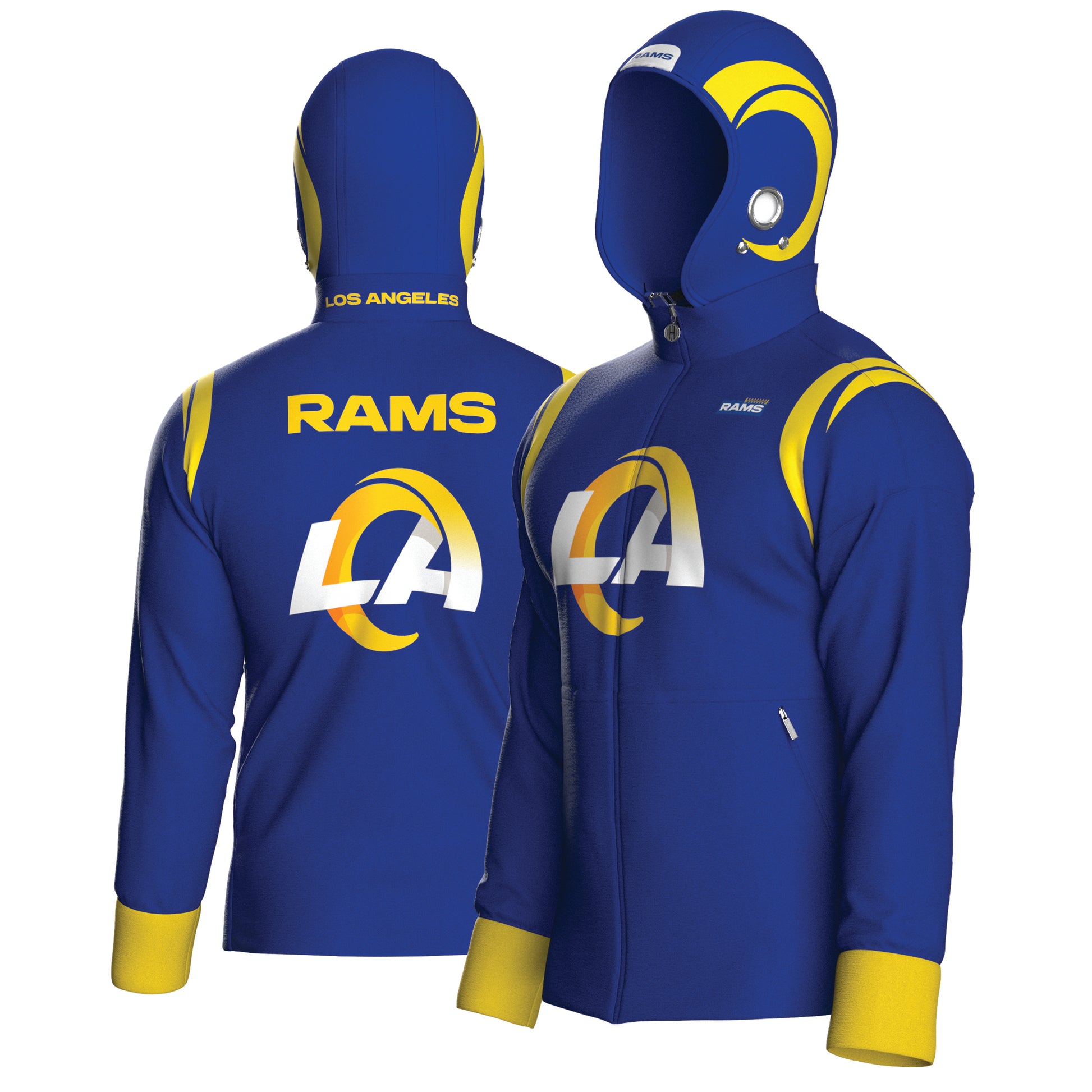 Los Angeles Rams Home Zip-Up (youth) – The Original Helmet Hoodie