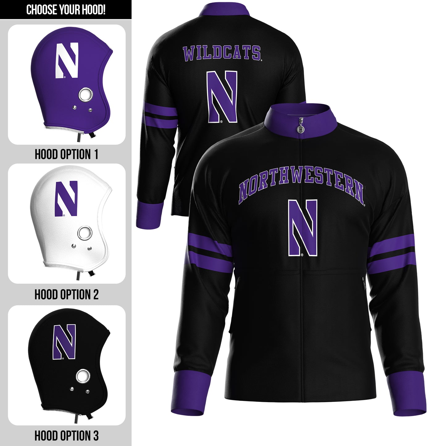 Northwestern University Away Zip-Up (youth)