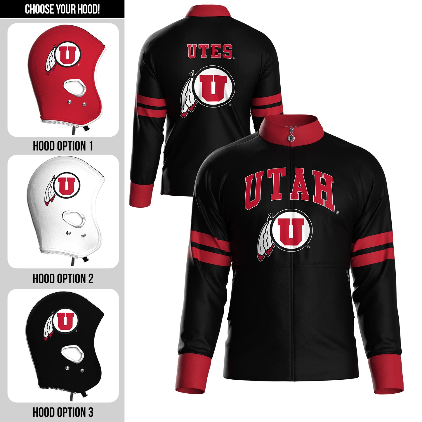 University of Utah Away Zip-Up (adult)