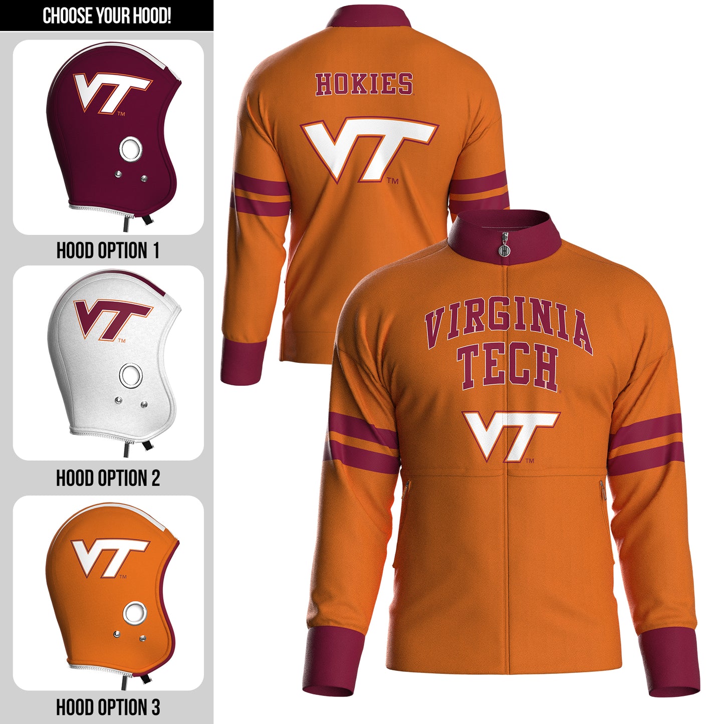 Virginia Tech State University Away Zip-Up (youth)